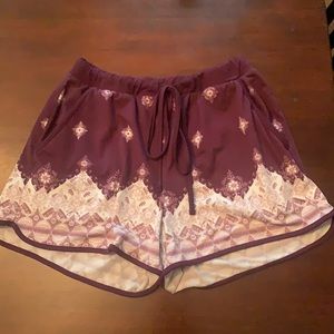 Purple detailed shorts
